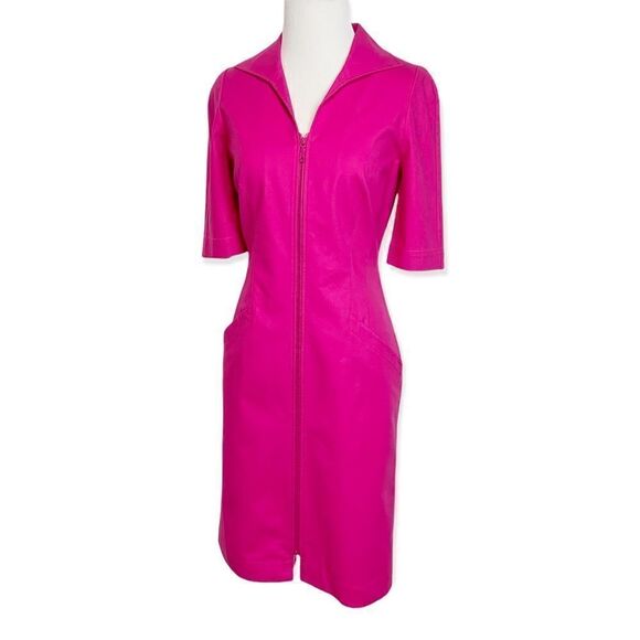 Lafayette 148 Metropolitan Stretch Larissa Dress in Fuscia Size 2 N15 - Picture 3 of 14